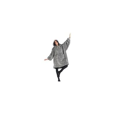 Kanguru Hoodiedeken met mouwen, dekentrui, draagbare deken om aan te kleden, geschenken voor vrouwen, warme knuffelige trui, volwassenen, zachte mouwdeken, 90 x 95 cm Kanguru Hoodiedeken met mouwen, dekentrui, draagbare deken om aan te kleden, geschenken voor vrouwen, warme knuffelige trui, volwassenen, zachte mouwdeken, 90 x 95 cm