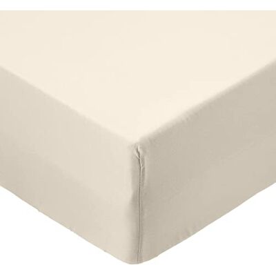 Amazon Basics microvezel hoeslaken, enkel, beige Amazon Basics microvezel hoeslaken, enkel, beige