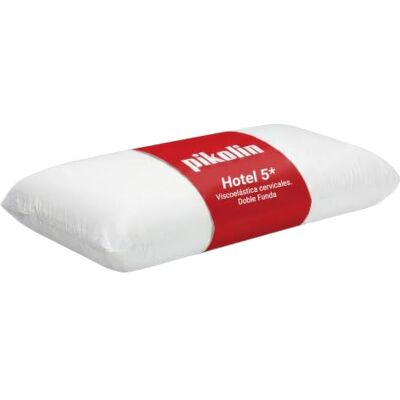 PIKOLIN Home Visco-elastisch kussen, 80 cm, hotelkussen, aanpassingsvermogen aan de nek, hypoallergeen, hoge sterkte, voor zijslapers, dubbele hoes, ademend en zacht PIKOLIN Home Visco-elastisch kussen, 80 cm, hotelkussen, aanpassingsvermogen aan de nek, hypoallergeen, hoge sterkte, voor zijslapers, dubbele hoes, ademend en zacht