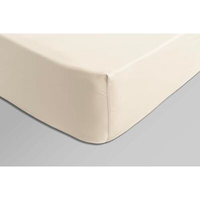 Catherine Lansfield Sateen Natural Hoeslaken, paar, 105 x 200 cm, 2 stuks Catherine Lansfield Sateen Natural Hoeslaken, paar, 105 x 200 cm, 2 stuks