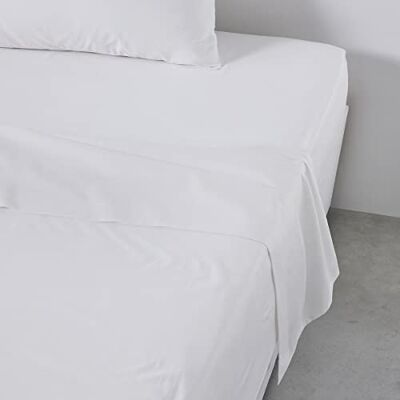 TODAY Essential Bedlaken voor tweepersoonsbed, 240 x 300 cm, katoen, effen, wit, queensize TODAY Essential Bedlaken voor tweepersoonsbed, 240 x 300 cm, katoen, effen, wit, queensize