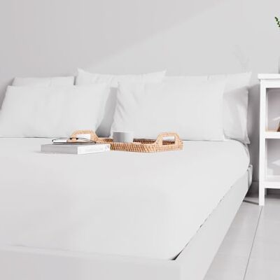 SH0P&CITY Wit Bed Sheet 160x200 cm - Bed Sheet SH0P&CITY Wit Bed Sheet 160x200 cm - Bed Sheet