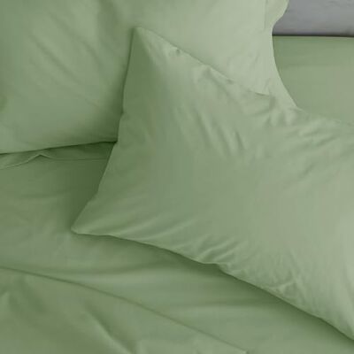 Catherine Lansfield Easy Iron Percal Standaard Kussensloop Paar Salie Groen Catherine Lansfield Easy Iron Percal Standaard Kussensloop Paar Salie Groen