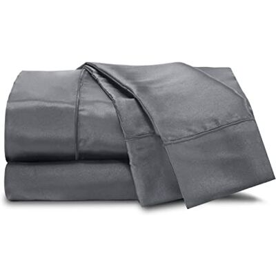 MARTEX Seduction Sheet Set, Polyester, Zilver, Twin MARTEX Seduction Sheet Set, Polyester, Zilver, Twin