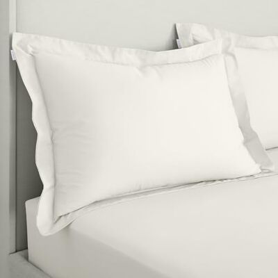 Bianca 200 Thread Count Katoen Percal Oxford Kussensloop Paar Crème Bianca 200 Thread Count Katoen Percal Oxford Kussensloop Paar Crème