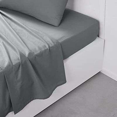 TODAY Essential Bedlaken voor tweepersoonsbed, 240 x 300 cm, katoen, effen, grijs, queensize TODAY Essential Bedlaken voor tweepersoonsbed, 240 x 300 cm, katoen, effen, grijs, queensize