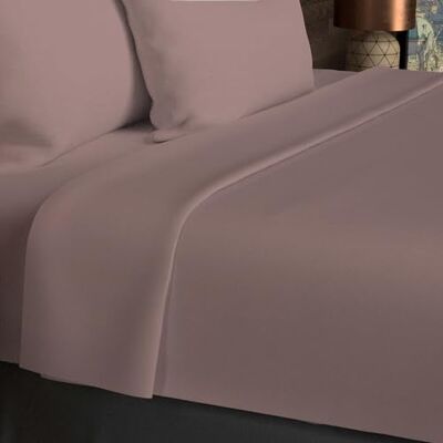 Soleil d'ocre , Bedlaken, katoen, 57 draden/cm², 260 x 300 cm, effen oudroze Soleil d'ocre , Bedlaken, katoen, 57 draden/cm², 260 x 300 cm, effen oudroze