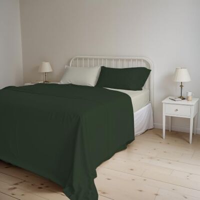 MB HOME BASIC Olijfgroen/Crème Beddengoed Set - Beddengoed MB HOME BASIC Olijfgroen/Crème Beddengoed Set - Beddengoed