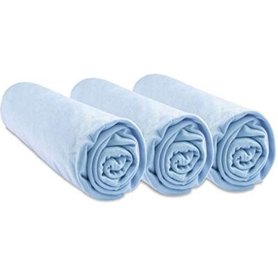 Easy Dort Bamboe Ledikant Laken Set - 60x120cm - Sky Easy Dort Bamboe Ledikant Laken Set - 60x120cm - Sky