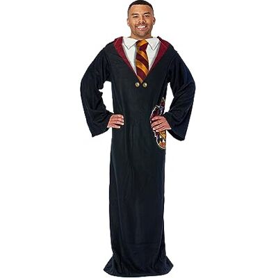 Northwest Harry Potter Full Body Speler Comfortabele Gooi Deken met Mouwen, Zwart, Multi, 4' x 5'11 Northwest Harry Potter Full Body Speler Comfortabele Gooi Deken met Mouwen, Zwart, Multi, 4' x 5'11