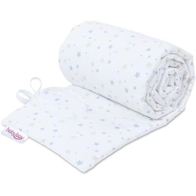 babybay Nestje piqué geschikt voor model boxspring XXL, wit sterrenmix zand/azuurblauw babybay Nestje piqué geschikt voor model boxspring XXL, wit sterrenmix zand/azuurblauw