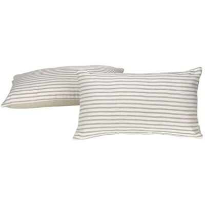 Alexandra House Living Kussensloop, Jaca parelgrijs, 30 x 50 cm, 30 x 1 x 50 cm, 2 stuks Alexandra House Living Kussensloop, Jaca parelgrijs, 30 x 50 cm, 30 x 1 x 50 cm, 2 stuks