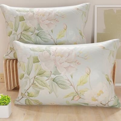 PETTI Artigiani Italiani Paar kussenslopen 50 x 70 cm van microvezel, decoratief kussen voor slaapkamer, bank, woonkamer, set van 2 kussenslopen, bloemenpatroon 172, 100% Made in Italy PETTI Artigiani Italiani Paar kussenslopen 50 x 70 cm van microvezel, decoratief kussen voor slaapkamer, bank, woonkamer, set van 2 kussenslopen, bloemenpatroon 172, 100% Made in Italy