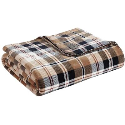 Eddie Bauer Full/Queen deken, omkeerbaar pluche beddengoed, geruite huisdecoratie, Oeko-Tex gecertificeerd (Tralhead Plaid Beige, Full/Queen) Eddie Bauer Full/Queen deken, omkeerbaar pluche beddengoed, geruite huisdecoratie, Oeko-Tex gecertificeerd (Tralhead Plaid Beige, Full/Queen)