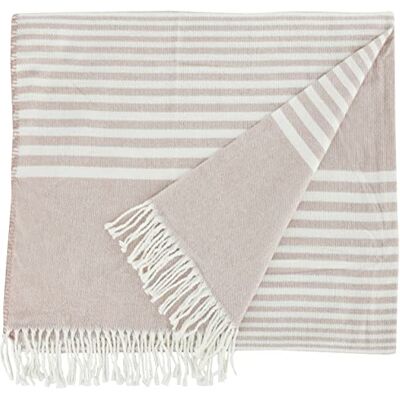 TOM TAILOR 0229858 Deken Stripe Structure 1x 140x180 cm, jade TOM TAILOR 0229858 Deken Stripe Structure 1x 140x180 cm, jade