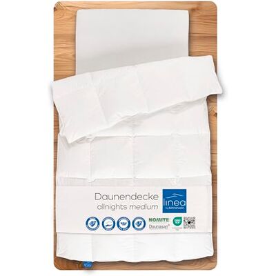 linea by Böhmerwald Lekker zacht dekbed, fris, 200 x 200 cm, 100% nieuwe veren en dons, geschikt voor mensen met allergieën, wasbaar tot 60 °C, voor de hele nacht, in Duitsland geproduceerd linea by Böhmerwald Lekker zacht dekbed, fris, 200 x 200 cm, 100% nieuwe veren en dons, geschikt voor mensen met allergieën, wasbaar tot 60 °C, voor de hele nacht, in Duitsland geproduceerd