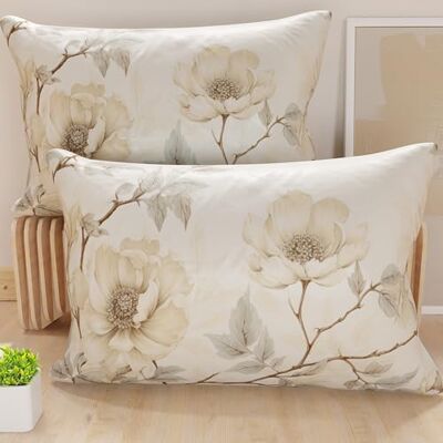 PETTI Artigiani Italiani Paar kussenslopen 50 x 70 cm van microvezel, decoratief kussen voor slaapkamer, bank, woonkamer, set van 2 kussenslopen, bloemenpatroon 6, 100% Made in Italy PETTI Artigiani Italiani Paar kussenslopen 50 x 70 cm van microvezel, decoratief kussen voor slaapkamer, bank, woonkamer, set van 2 kussenslopen, bloemenpatroon 6, 100% Made in Italy