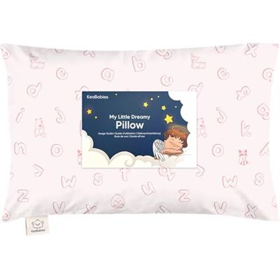 KeaBabies Peuterkussen met kussensloop My Little Dreamy Kussen Biologisch katoenen peuterkussens om te slapen, kinderkussen, reiskussens om te slapen, minikussen, peuterbedkussens (ABC Land Rose) KeaBabies Peuterkussen met kussensloop My Little Dreamy Kussen Biologisch katoenen peuterkussens om te slapen, kinderkussen, reiskussens om te slapen, minikussen, peuterbedkussens (ABC Land Rose)