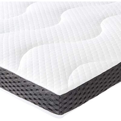 Amazon Basics Matrashoes 160x200cm - Gel schuim, Wit Amazon Basics Matrashoes 160x200cm - Gel schuim, Wit