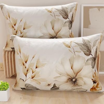 PETTI Artigiani Italiani Paar kussenslopen 50 x 70 cm van microvezel, decoratief kussen voor slaapkamer, bank, woonkamer, set van 2 kussenslopen, bloemenpatroon 5, 100% Made in Italy PETTI Artigiani Italiani Paar kussenslopen 50 x 70 cm van microvezel, decoratief kussen voor slaapkamer, bank, woonkamer, set van 2 kussenslopen, bloemenpatroon 5, 100% Made in Italy