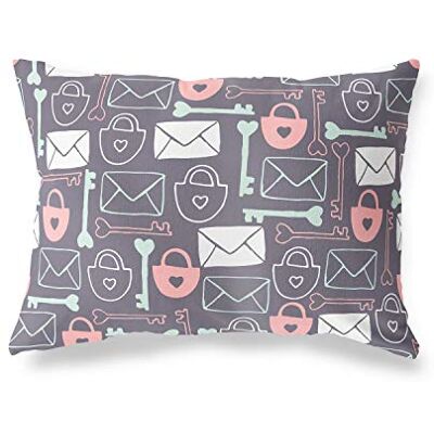 Bonamaison Willekeurig Patroon Decoratieve Kussensloop, Kussenhoezen Bank, Decoratieve Kussenhoesjes, Kussensloop; Sofa, Slaapkamer, Kantoor, Auto 45x60 Cm Ontworpen en vervaardigd in Turkije Bonamaison Willekeurig Patroon Decoratieve Kussensloop, Kussenhoezen Bank, Decoratieve Kussenhoesjes, Kussensloop; Sofa, Slaapkamer, Kantoor, Auto 45x60 Cm Ontworpen en vervaardigd in Turkije