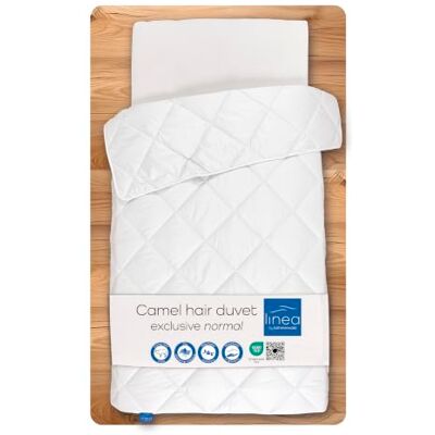 linea Böhmerwald Exclusiv kameelhaar dekbed, geschikt voor mensen met allergie, 100% kameelhaar, vulgewicht: 1150 g, warmteklasse: normaal, afmeting: 140x220 cm, OEKO-TEX ® STANDARD 100 linea Böhmerwald Exclusiv kameelhaar dekbed, geschikt voor mensen met allergie, 100% kameelhaar, vulgewicht: 1150 g, warmteklasse: normaal, afmeting: 140x220 cm, OEKO-TEX ® STANDARD 100