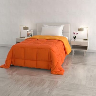 MB HOME ITALY Italian Bed Linen Winterdekbed Elegant, Oranje/Geel, Single, 100% Microvezel, 170x260cm MB HOME ITALY Italian Bed Linen Winterdekbed Elegant, Oranje/Geel, Single, 100% Microvezel, 170x260cm