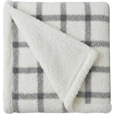 Eddie Bauer Sprei deken, super zacht omkeerbaar ultra zacht pluche sherpa beddengoed, ideale kerst en witte olifant geschenken, gezellige geruite dekens voor bank (Bunkhouse Plaid Grey, 50 x 60) Eddie Bauer Sprei deken, super zacht omkeerbaar ultra zacht pluche sherpa beddengoed, ideale kerst en witte olifant geschenken, gezellige geruite dekens voor bank (Bunkhouse Plaid Grey, 50 x 60)