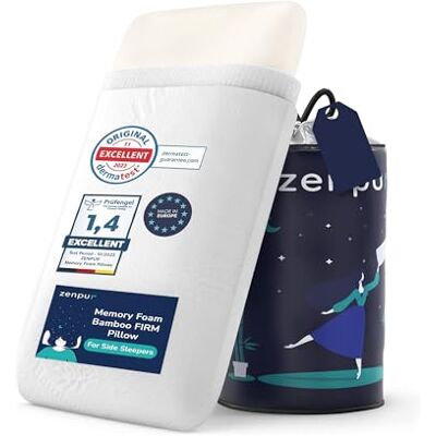 ZENPUR - Orthopedisch Memory Foam Kussen 60x40x13cm - Ondersteuning, Antibacterieel ZENPUR - Orthopedisch Memory Foam Kussen 60x40x13cm - Ondersteuning, Antibacterieel