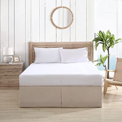 Tommy Bahama Bedrok op maat gemaakt massief katoenen beddengoed, designerwoningdecoratie, koning, beige Tommy Bahama Bedrok op maat gemaakt massief katoenen beddengoed, designerwoningdecoratie, koning, beige
