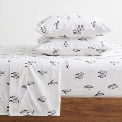 Eddie Bauer 100% katoenen beddengoedset, voorgekrompen en geborsteld voor extra zachtheid, comfort en gezellig gevoel, Flanel, Rookeries, Twin Eddie Bauer 100% katoenen beddengoedset, voorgekrompen en geborsteld voor extra zachtheid, comfort en gezellig gevoel, Flanel, Rookeries, Twin