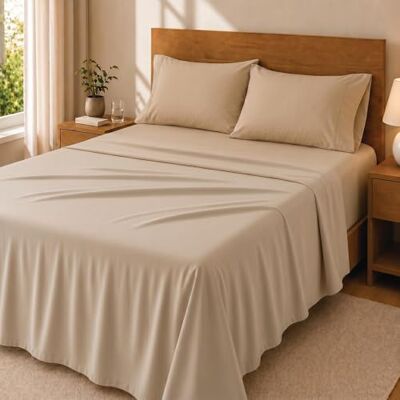 Degrees home Premium 4-delige beddengoedset, 105 x 190 cm, laken 105 x 190 cm, hoeslaken 105 x 190 cm, 2 kussenslopen 80 x 50 cm Degrees home Premium 4-delige beddengoedset, 105 x 190 cm, laken 105 x 190 cm, hoeslaken 105 x 190 cm, 2 kussenslopen 80 x 50 cm