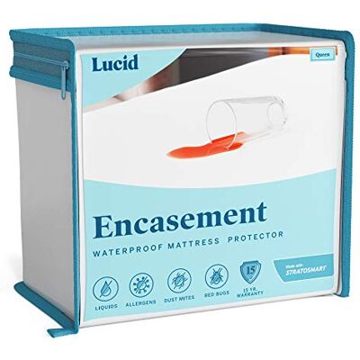 LUCID LS0PTXEP Matrasbeschermer - Tegen bedwantsen, allergenen, vloeistoffen en vlekken LUCID LS0PTXEP Matrasbeschermer - Tegen bedwantsen, allergenen, vloeistoffen en vlekken