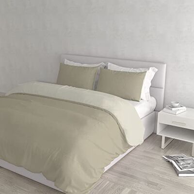 MB Home Supreme Taupe/cream Donsset - Beddengoed MB Home Supreme Taupe/cream Donsset - Beddengoed
