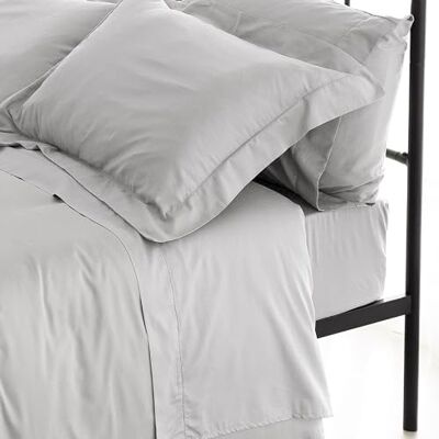 Catherine Lansfield Sateen Ice Grey Set bedlaken + 2 kussenslopen + hoeslaken 260 x 280 + 50 x 110 (2) + 180 x 200 cm Catherine Lansfield Sateen Ice Grey Set bedlaken + 2 kussenslopen + hoeslaken 260 x 280 + 50 x 110 (2) + 180 x 200 cm