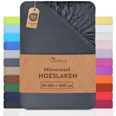 NatureMark microvezel laken met korting! vele maten en kleuren merkartikelen (laken 90x200-120x200 cm, Antracietgrijs) NatureMark microvezel laken met korting! vele maten en kleuren merkartikelen (laken 90x200-120x200 cm, Antracietgrijs)