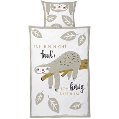 HAPPY LIFE Luiaard Beddengoed Set - Trendy Slaapkamer Decoratie HAPPY LIFE Luiaard Beddengoed Set - Trendy Slaapkamer Decoratie
