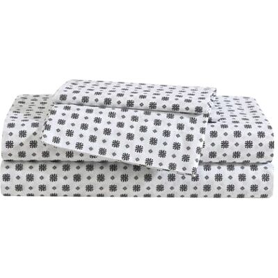 Eddie Bauer Queensize lakenset, premium perkal-katoenen beddengoedset, superzachte woondecoratie, Oeko-Tex gecertificeerd, zwart (Fairisle Sprinkle Black) Eddie Bauer Queensize lakenset, premium perkal-katoenen beddengoedset, superzachte woondecoratie, Oeko-Tex gecertificeerd, zwart (Fairisle Sprinkle Black)