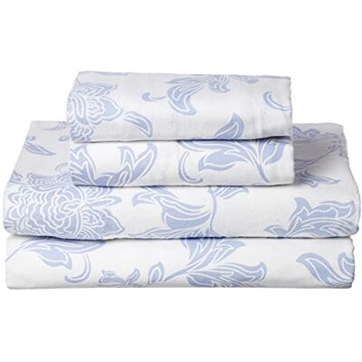 Celeste Home Ultra zachte flanellen lakenset met kussensloop, koningin, korsetage Celeste Home Ultra zachte flanellen lakenset met kussensloop, koningin, korsetage