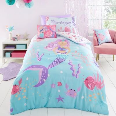 Bedlam Mermaid Vibes Aqua Beddengoed Set Bedlam Mermaid Vibes Aqua Beddengoed Set