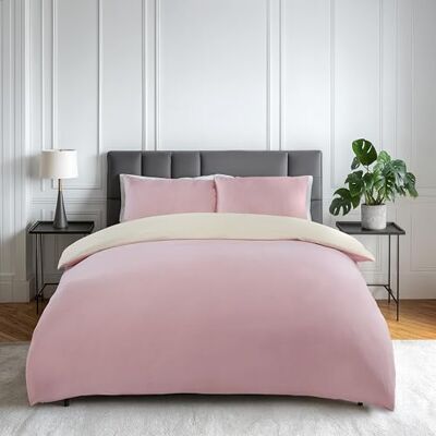 Emma Barclay Lyla Omkeerbaar Dekbedovertrek in Crème/Blush Roze Eenpersoons Emma Barclay Lyla Omkeerbaar Dekbedovertrek in Crème/Blush Roze Eenpersoons