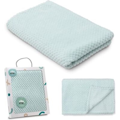 Interbaby Babydeken voor pasgeborenen, 100% polyester, extra zacht, comfortabel, warm, 80 x 110 cm, uniseks, voor kinderbed, kinderwagen (groen) Interbaby Babydeken voor pasgeborenen, 100% polyester, extra zacht, comfortabel, warm, 80 x 110 cm, uniseks, voor kinderbed, kinderwagen (groen)
