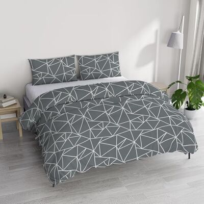 Datex Grijs Beddengoed Set - Slaapkamer Set Datex Grijs Beddengoed Set - Slaapkamer Set