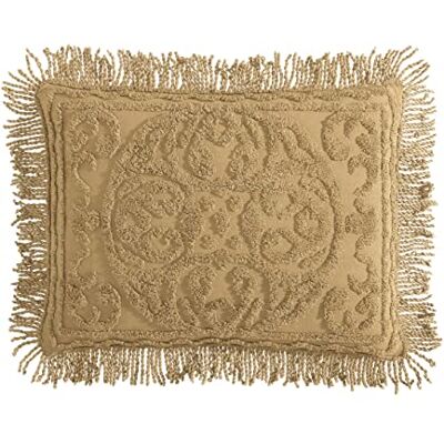 Beatrice Home Fashions Medaillon Chenille, Standaard Sham, Goud Beatrice Home Fashions Medaillon Chenille, Standaard Sham, Goud