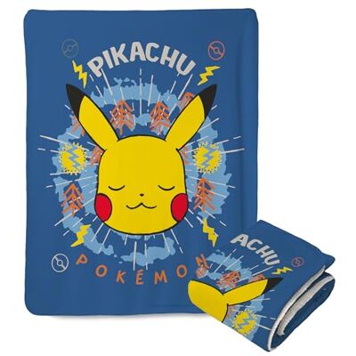 Northwest Pokemon Mink Sherpa Gooi Deken, 50" x 60", Zen Pikachu Northwest Pokemon Mink Sherpa Gooi Deken, 50" x 60", Zen Pikachu