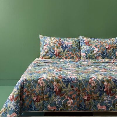 Bassetti Brenta kussensloop voor beddengoed 100% katoensatijn in de kleur GROEN V1, afmetingen: 40x40 cm 9328340 Bassetti Brenta kussensloop voor beddengoed 100% katoensatijn in de kleur GROEN V1, afmetingen: 40x40 cm 9328340