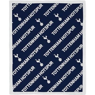 Character World Officiële Tottenham Hotspur FC Fleece Sherpa deken Super zacht, voetballijnontwerp Warm superzacht aanvoelend blauwe plaid Perfect voor thuis, slaapkamer, logeerpartijtjes en Character World Officiële Tottenham Hotspur FC Fleece Sherpa deken Super zacht, voetballijnontwerp Warm superzacht aanvoelend blauwe plaid Perfect voor thuis, slaapkamer, logeerpartijtjes en