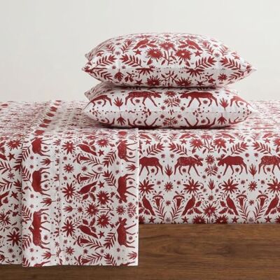 Eddie Bauer Volledige lakens, katoenen flanellen beddengoedset, geborsteld voor extra zachtheid, gezellige woondecoratie (Arcadia Red, Full) Eddie Bauer Volledige lakens, katoenen flanellen beddengoedset, geborsteld voor extra zachtheid, gezellige woondecoratie (Arcadia Red, Full)