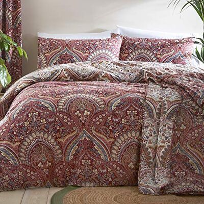 DREAMS AND DRAPES Dreams & Drapes Maroon Jacobean Dekbedovertrek Tweepersoons beddengoed (200 x 200 cm) Omkeerbare ontwerpen 2x kussenslopen Marokkaans Boheems beddengoed in rood exotisch Perzisch DREAMS AND DRAPES Dreams & Drapes Maroon Jacobean Dekbedovertrek Tweepersoons beddengoed (200 x 200 cm) Omkeerbare ontwerpen 2x kussenslopen Marokkaans Boheems beddengoed in rood exotisch Perzisch