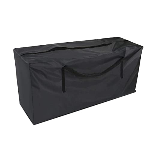 Flokoo Tuinkussentas Zwart 173 x 76 x 51 cm Opbergtas voor Tuinmeubelkussens Tuinstoelkussentas Tuinsetkussen Opbergtas